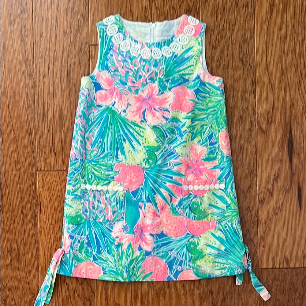 Lilly Pulitzer Kids Dress - Blue, Pink, Green Floral
